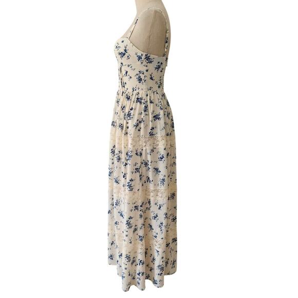 Reformation Dina Dress Orlaya Blue White Floral Size US 8 - Picture 7 of 11